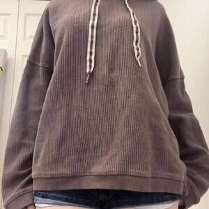 oversized brown hoodie baggy